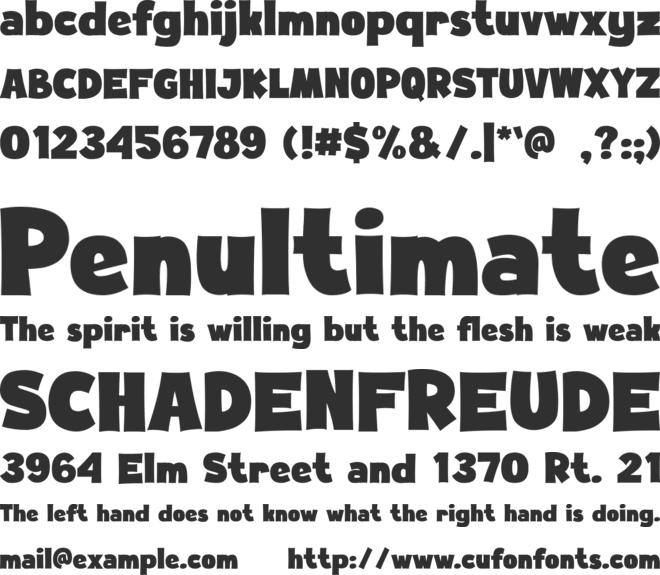 The Hound font preview