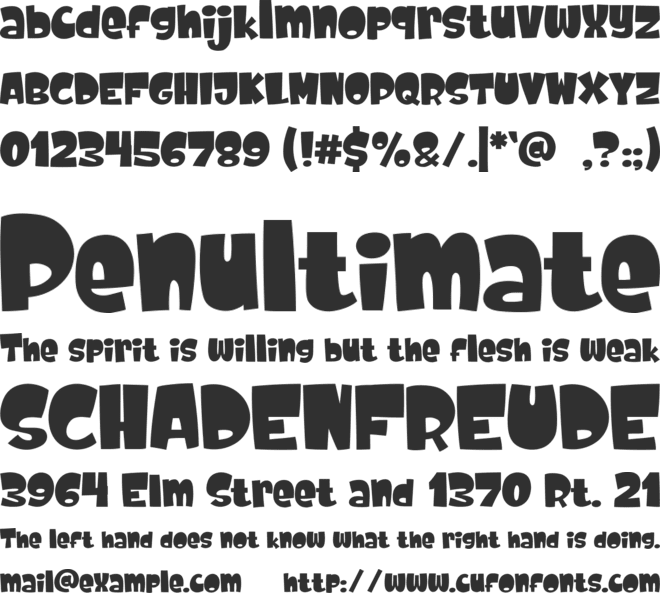 Cute Dolphin font preview