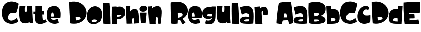 Cute Dolphin Regular font