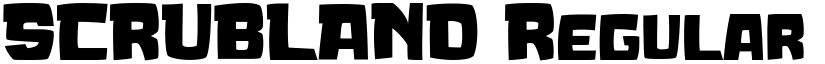 SCRUBLAND Regular font