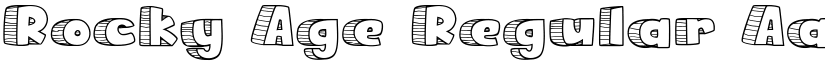 Rocky Age Regular font