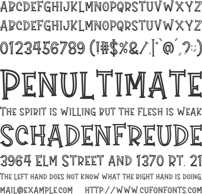 Gift Of Love Hollow font preview