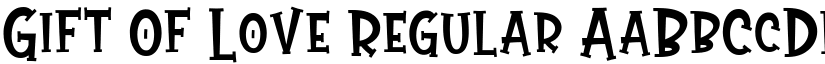 Gift Of Love Regular font