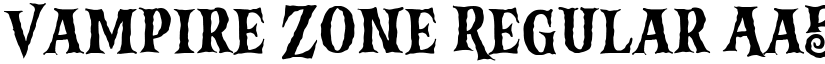 Vampire Zone Regular font