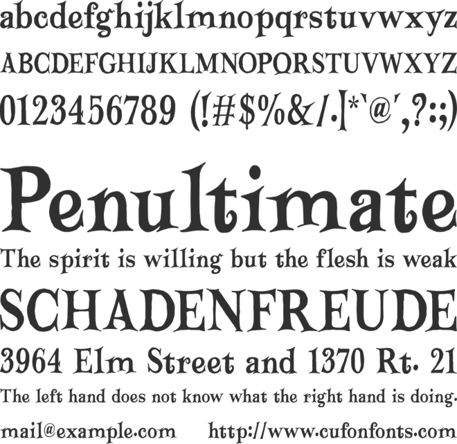 Happy Halloween font preview
