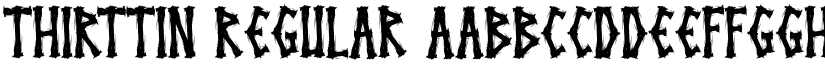 THIRTTIN Regular font