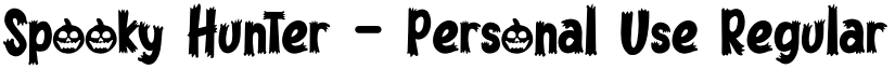 Spooky Hunter - Personal Use Regular font