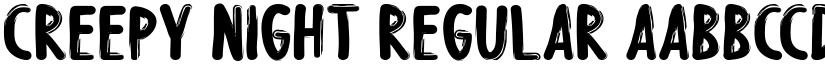 Creepy Night Regular font