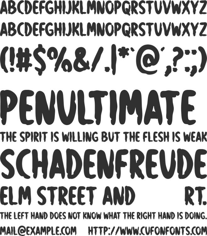 Haunted Dwelling font preview