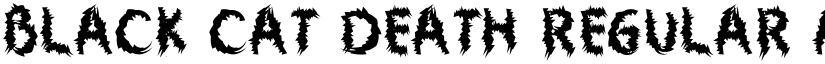 Black Cat Death Regular font