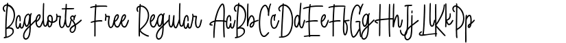 Bagelorts Free Regular font
