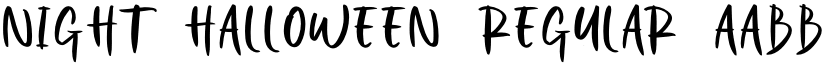 Night Halloween Regular font