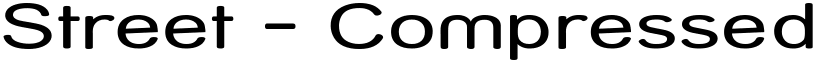 Street - Compressed font