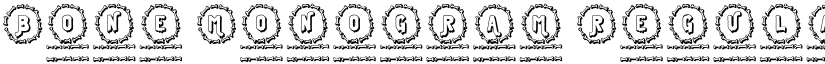 Bone Monogram Regular font