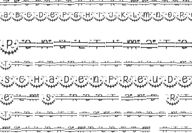 Creepy Halloween Monogram font preview