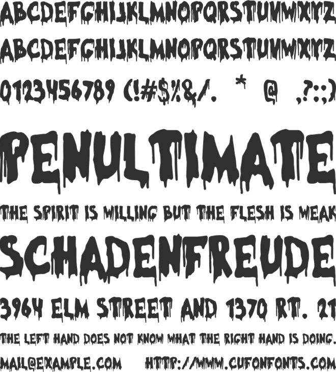 Halloween Morning font preview