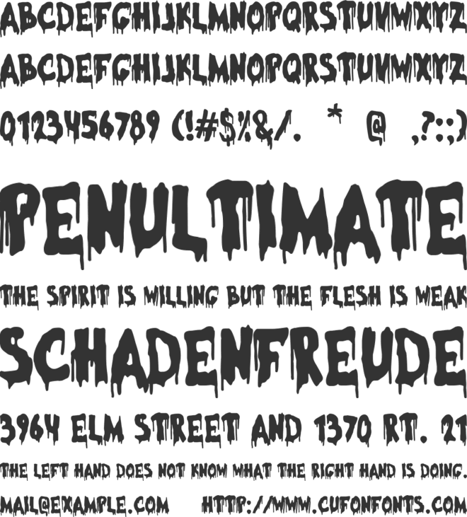 Halloween Morning font preview