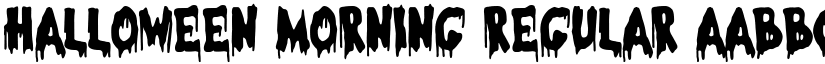 Halloween Morning Regular font