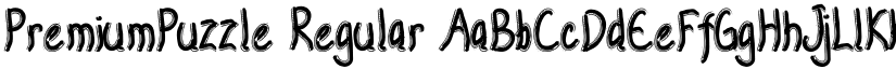 PremiumPuzzle Regular font