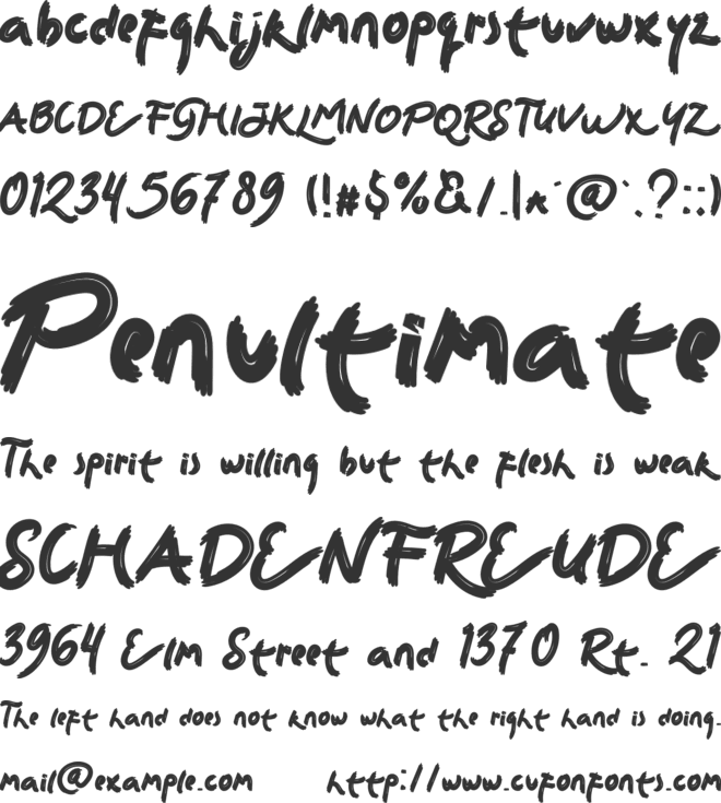 Halloween Fridays font preview