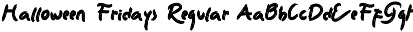 Halloween Fridays font download
