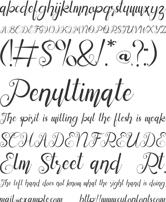 Katerlin font preview