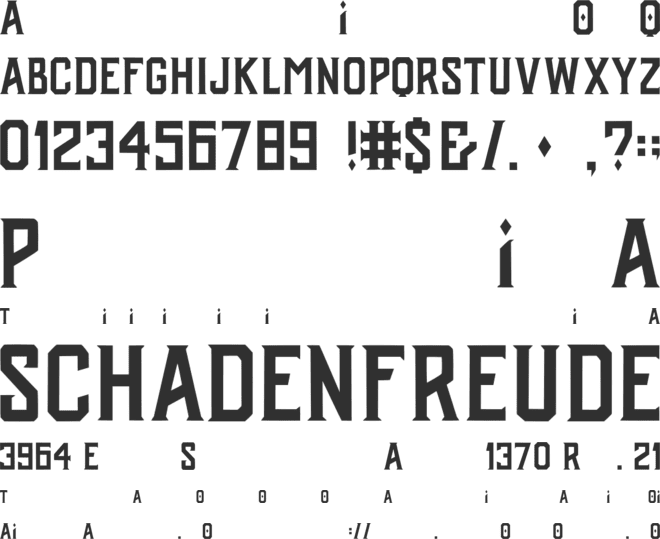 Shadow Hill font preview