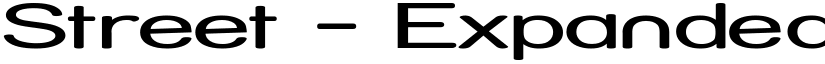 Street - Expanded font