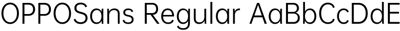 OPPOSans Regular font