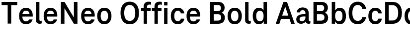 TeleNeo Office Bold font