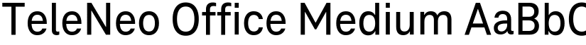 TeleNeo Office Medium font