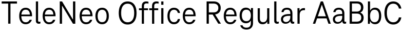 TeleNeo Office Regular font