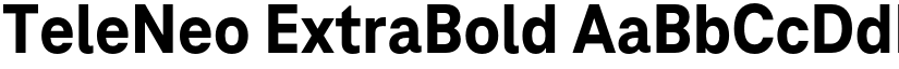 TeleNeo ExtraBold font