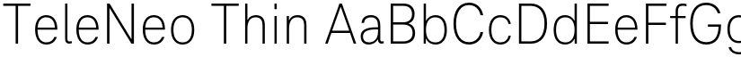 TeleNeo Thin font