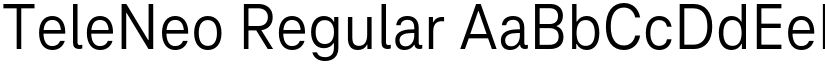 TeleNeo Regular font