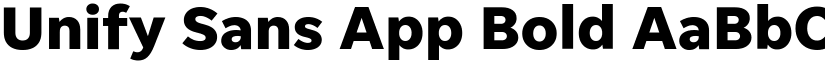 Unify Sans App Bold font