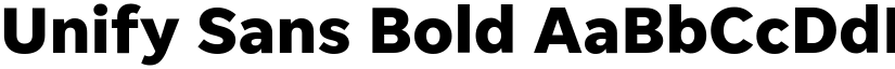 Unify Sans Bold font