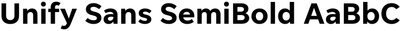 Unify Sans SemiBold font