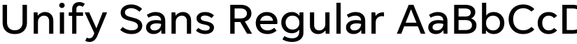 Unify Sans Regular font