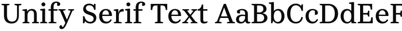 Unify Serif font download