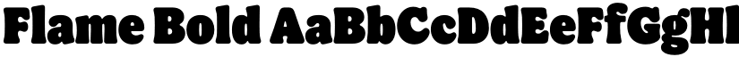 Flame Bold font