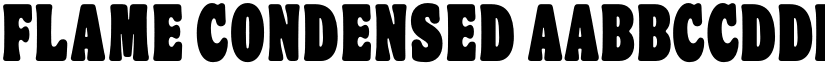 Flame Condensed font