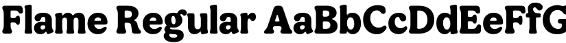 Flame Regular font
