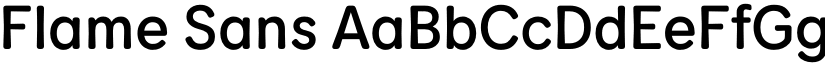 Flame Sans font