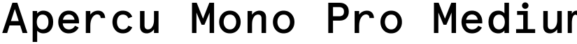 Apercu Mono Pro Medium font