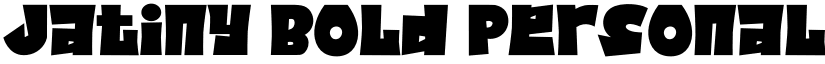 Jatiny Bold Personal Use font