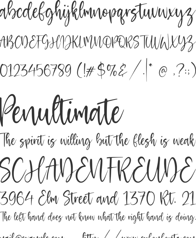 Melodicstar font preview