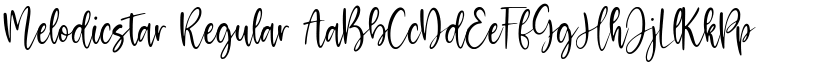 Melodicstar Regular font