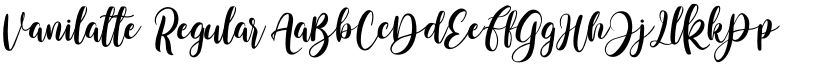Vanilatte font download
