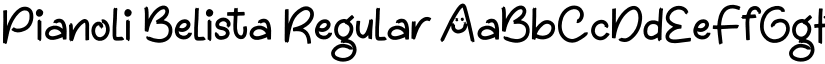 Pianoli Belista Regular font
